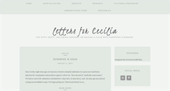 Desktop Screenshot of lettersforcecilia.com