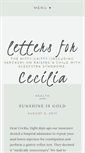 Mobile Screenshot of lettersforcecilia.com